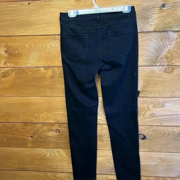 J. McLaughlin women’s Black  Denim Jeans 30x 29 Straight leg Streetwear‎ Pants - Picture 5 of 5